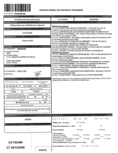 FORD FIESTA TDCI VP 
Body Style: CI
Vehicle...